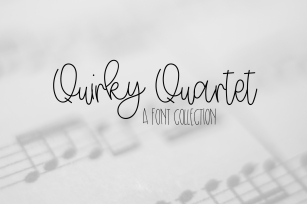 Quirky Quartet Font Collection Font Download
