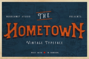 Hometown Vintage Typeface Font Download