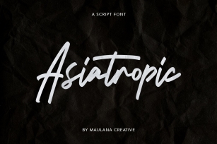 Asiatropic Script Font Font Download