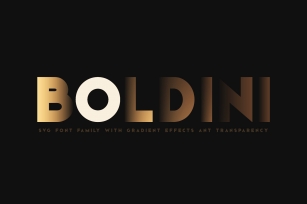 Boldini. SVG font family Font Download