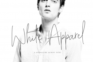 White Apparel | Script Font Font Download