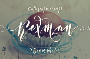 Kexman font + Cupcake photos Font Download