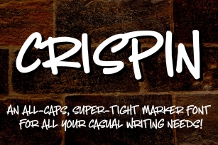 Crispin - handwritten marker font Font Download