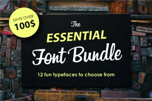 12 fonts in one bundle Font Download