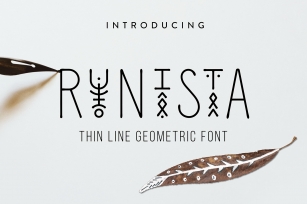 Runista - Thin Line Geometric Font Font Download
