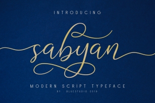 Sabyan  Modern Script Typeface Font Download