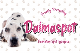 Dalmaspot Dalmatian Spot Typeface Font Download