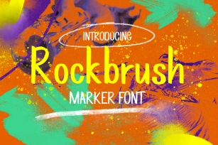 Rockbrush Marker Font Font Download