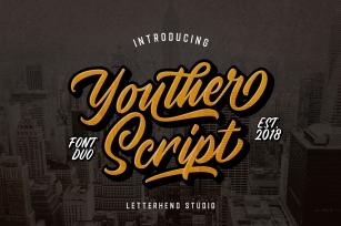 Youther Script - Layered Font Duo Font Download