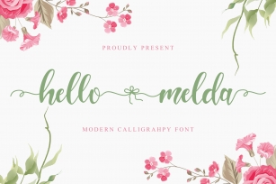 Hello Melda - Beautiful Script Font Font Download