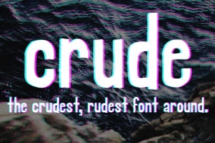 Crude - A Rough Hand Font Font Download