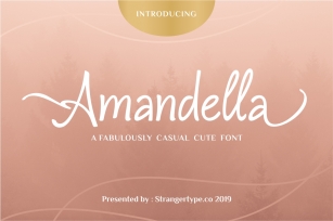 Amandella - Beauty Font Font Download
