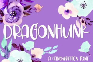 Dragonhunk - A Handwritten Font Font Download