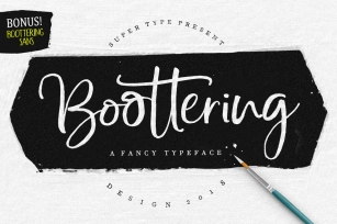 Boottering | Font Duo Font Download