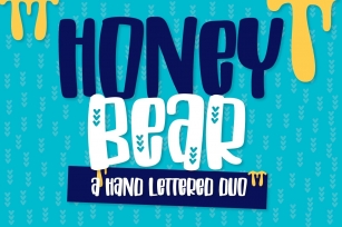 Honey Bear - A Hand Lettered Duo Font Download