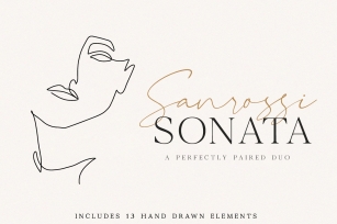 Sanrossi Sonata Duo with Extra Font Download