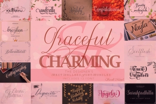 12 graceful charming fonts Font Download