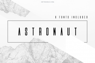 Astronaut Typeface - 6 fonts Font Download