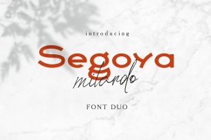 Segoya Milardo Font Duo Font Download
