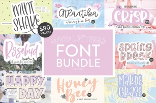 Hand Lettered Font Bundle by Dixie Type Co. Font Download