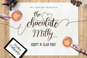 Chocolate Milky - Font Duo Font Download