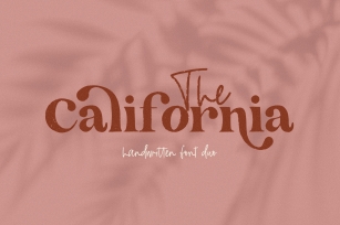The California - A SerifScript Handwritten Font Duo Font Download