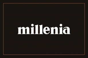 Millenia - Serif Font Font Download
