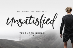 Unsatisfied Textured Brush Font Font Download