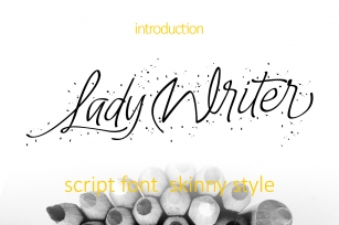 Lady Writer Skinny Font Font Download