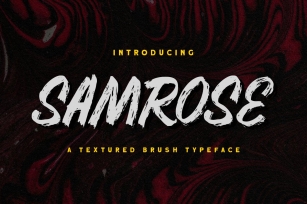 Samrose - Textured Brush Typeface Font Download