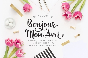 Bonjour Mon Ami Font Download