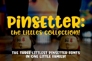 Pinsetter - The Littles Collection - three cute little fonts Font Download