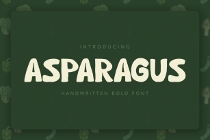 Asparagus Handwritten Font Font Download