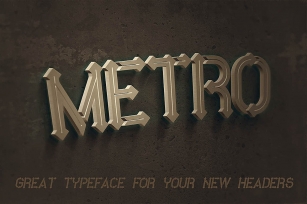 Metro - 10 Fonts Family Font Download