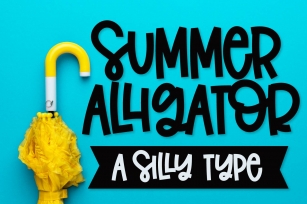 Summer Alligator - A Clean Craft Friendly Type! Font Download