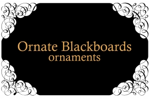 Ornate Blackboards Two Font Download