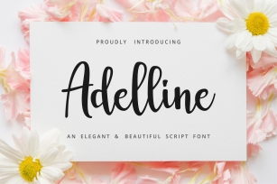 Adelline | beautiful elegant font Font Download