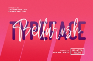 Bellarush SVG Brush Font Free Sans Font Download