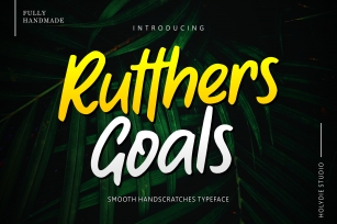 Rutthers Goals Font Download