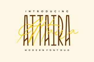 Attaira - Display And Signature Font Font Download