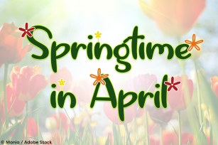 Springtime in April Font Download