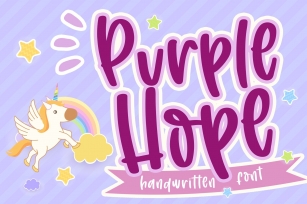 Purple Hope - Handwritten Font Font Download