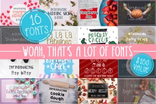 Woah Thats A Lot Of Fonts-Collection Font Download