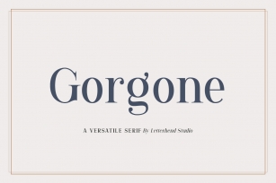 Gorgone - A Versatile Serif Font Download
