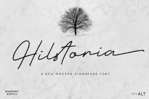 Hilstoria Signature Font Download