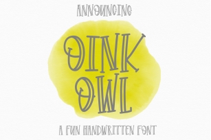 Oink Owl Font Download