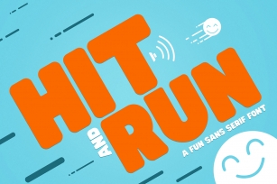 Hit and Run - Fun Sans Serif Font Font Download