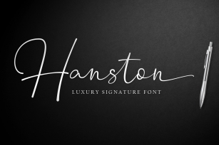 Hanston | Luxury Signature Font Font Download