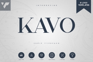 Kavo Serif Typeface | 5 weights Font Download