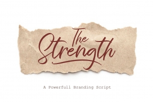 The Strength - A Branding Script Font Download